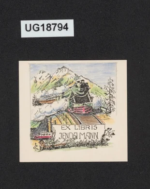 Ex libris Jenda Mann