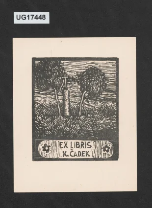 Ex libris K. Čadek