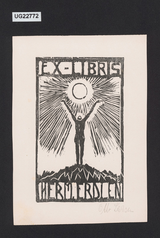 Ex libris Herm. Erdlen