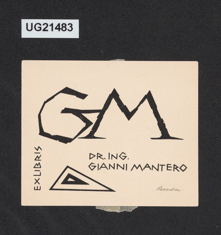 Exlibris Dr. Ing. Gianni Mantero