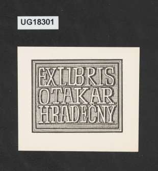 Exlibris otakar Hradečný