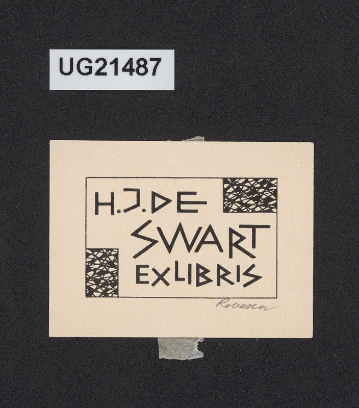Exlibris H. J. de Swart