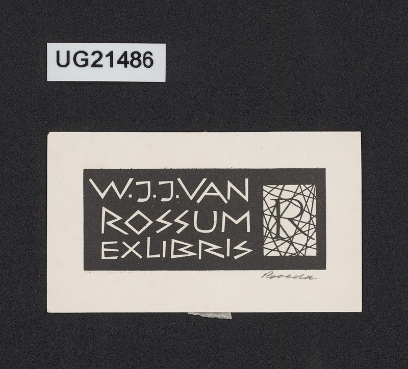 Exlibris W. J. J. van Rossum
