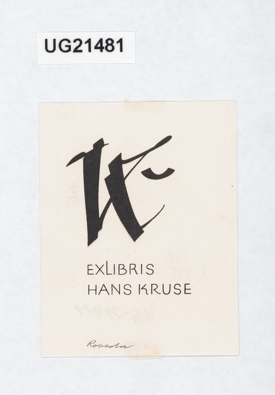 Exlibris Hans Kruse