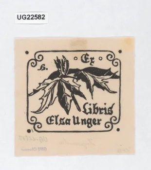 Ex libris Elsa Unger
