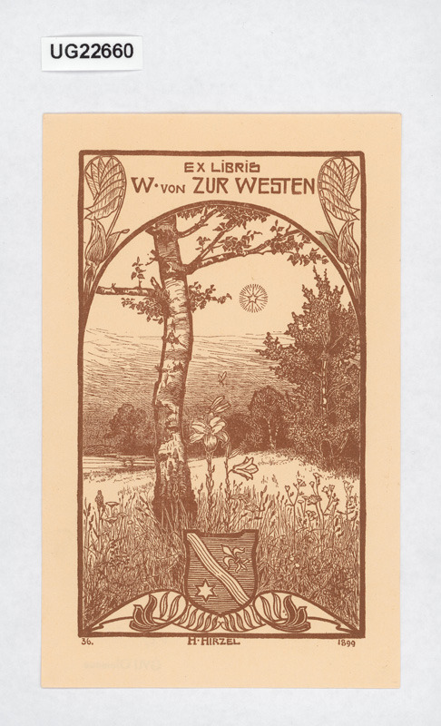 Exlibris W. von Zur Westen