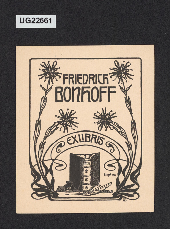 Exlibris Friedrich Bonhoff