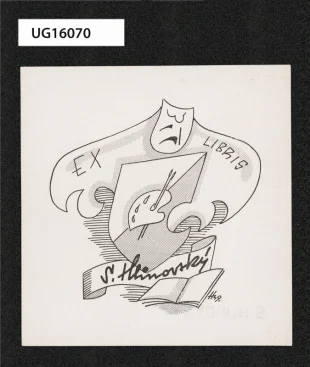 Ex libris S. Hlinovský (ipse sibi)