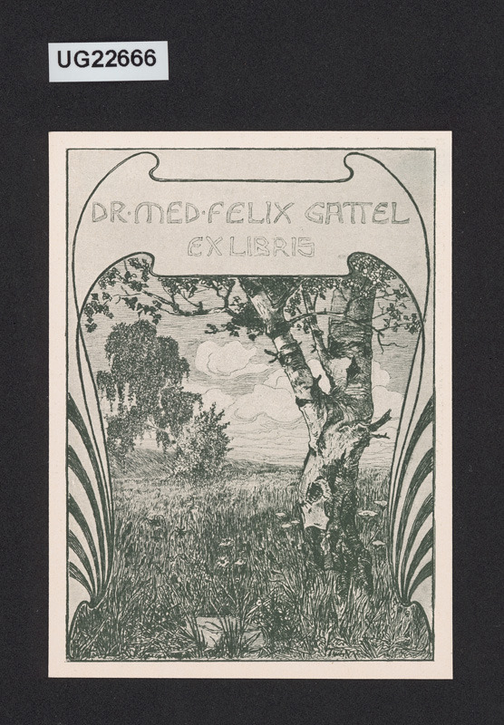 Ex libris Dr. med. Felix Gattel