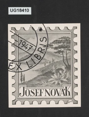 "Ex libris 1947" Josef Novák