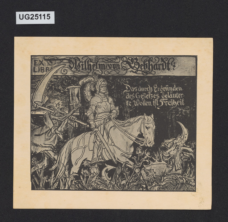 Ex libris Wilhelm von Gebhardt