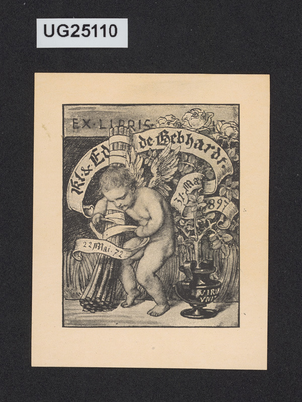 Ex libris 22. Mai 72/ Kl. et Ed. de Gebhardt