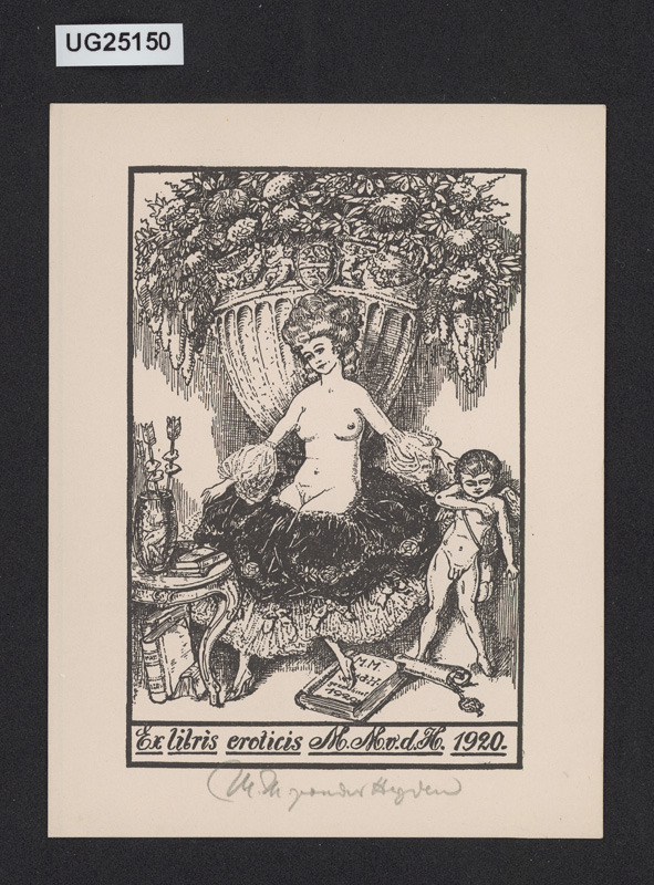 Ex libris eroticis M. M. v. d. H 1920