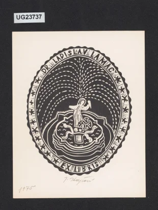 Ex libris Dr. Ladislav Lamač