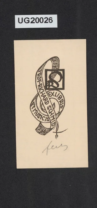 Exlibris et musicis prof. Richard Schmid