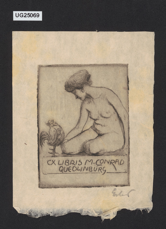 Ex libris M. Conrad/ Quedlinburg