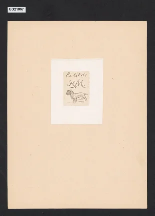 Ex libris R. M.