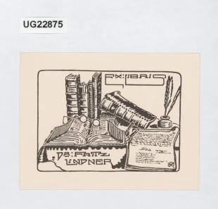 Ex libris Dr. Fritz Lindner