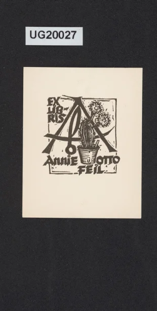 Exlibris Annie u. Otto Feil