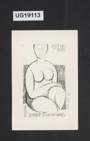 Exlibris MUDR Josef Suchomel