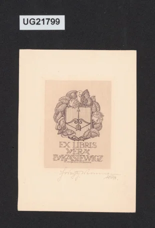Ex libris Vera Lukasiewicz