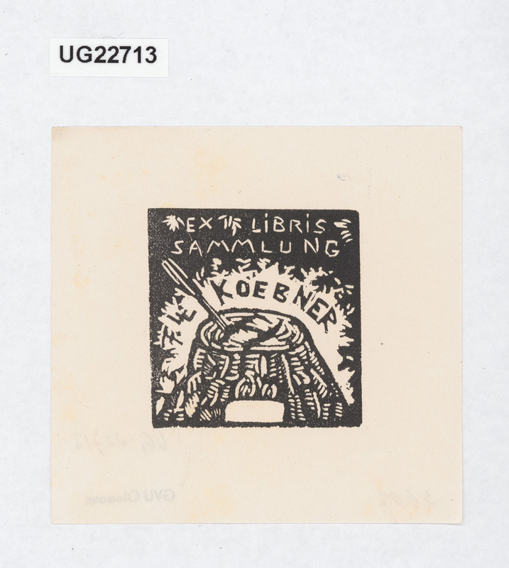 Ex libris/ Sammtung/ F. LL. Koebner