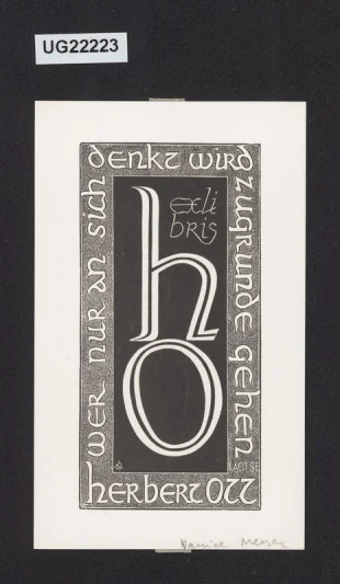 exlibris Herbert Ott