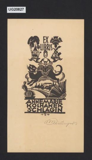 Ex libris Annemarie Kolhanek Schlagin