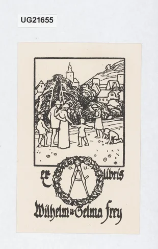 ex libris Wilhelm u. Selma Frey