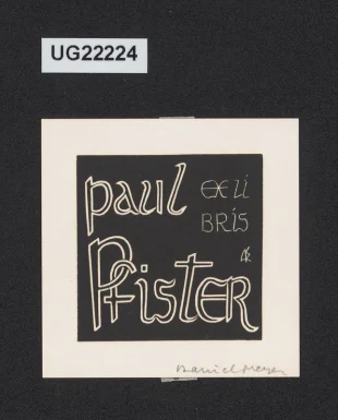 Exlibris Paul Pfister