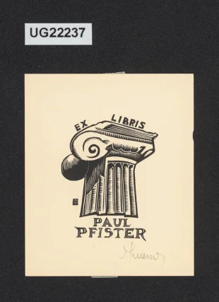 Ex libris Paul Pfister