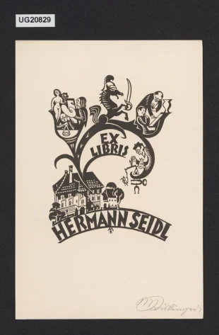 Ex libris Hermann Seidl