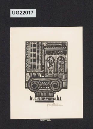 Exlibris Ir. C. G. Geener b. i.