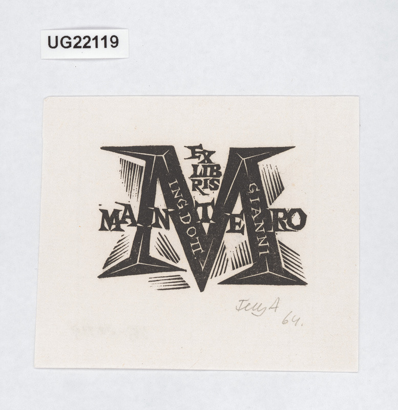 Exlibris Ing. Dott. Gianni Mantero