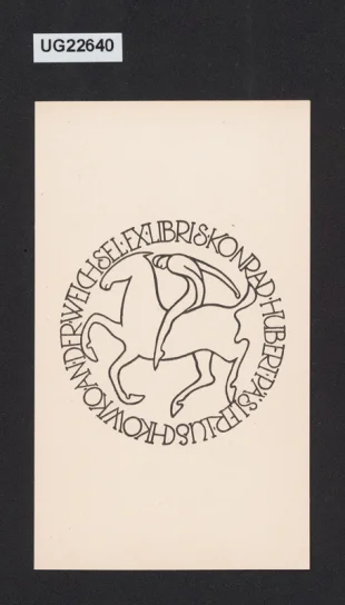 Ex libris Konrad Hubert Päsler/Luschowka an der Weichsel