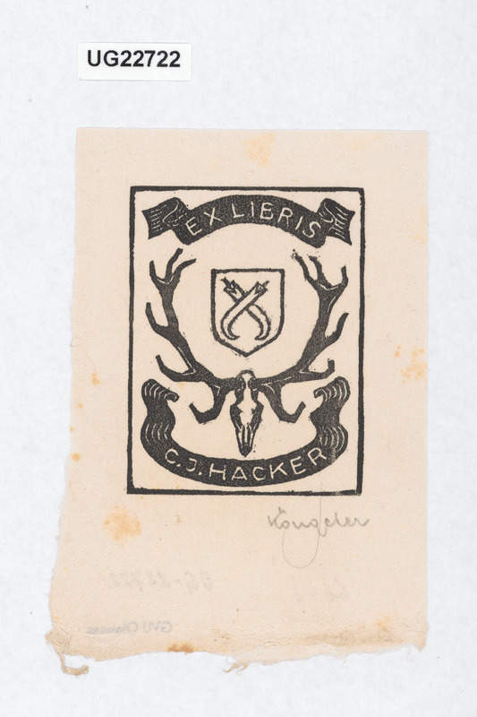 Ex libris C. J. Hacker