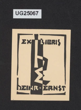 Ex libris Heinrich Ernst