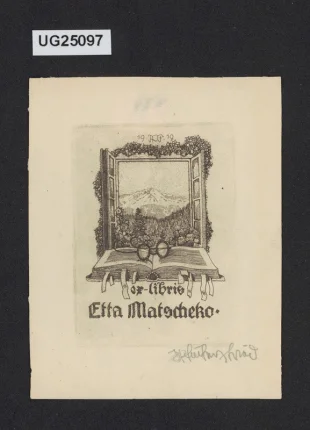 Ex libris Etta Matscheko