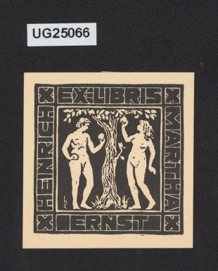 Ex libris Heinrich/ Martha/ Ernst