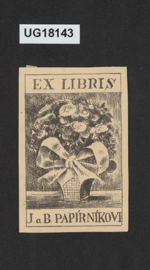 Ex libris J. a B. Papírníkovi