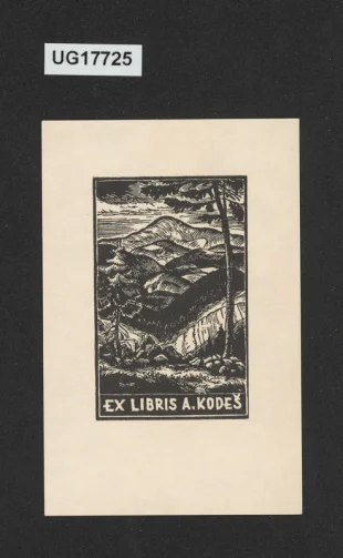 Ex libris A. Kodeš