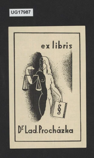 ex libris Dr. Lad. Procházka