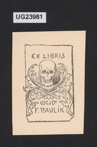 Ex libris MUDr. F. Pavlík
