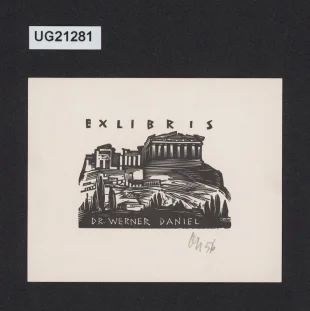 Exlibris Dr Werner Daniel