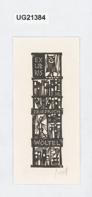 Exlibris Dr Friedrich Wölfel