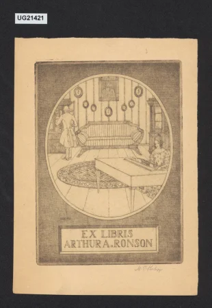 Ex libris Arthur A. Ronson