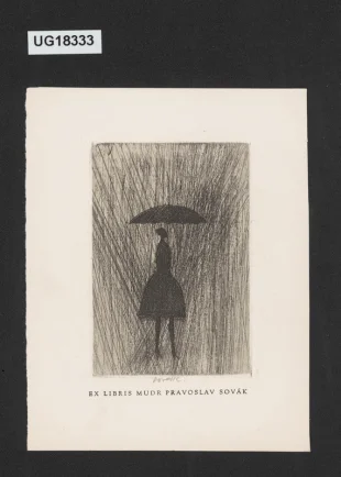 Ex libris MUDR Pravoslav Sovák