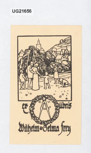 ex libris Wilhelm u. Selma Frey