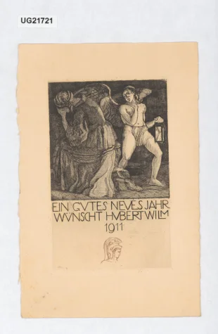 Ein gutes neues Jahr wünscht Hubert Wilm 1911