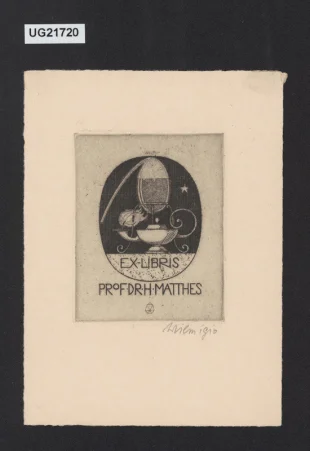 Ex-libris Prof. Dr. H. Matthes